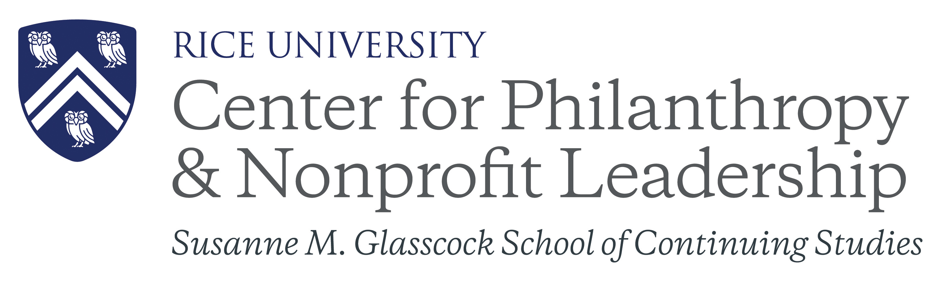 Glasscock School Center for Philanthropy & Nonprofit Leadership at Rice University logo