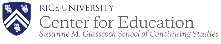 Glasscock School Center for Education at Rice University logo