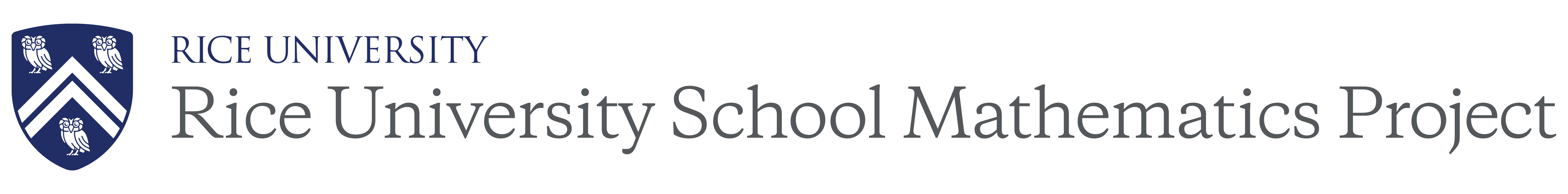 Image of the Rice University School Mathematics Project Logo